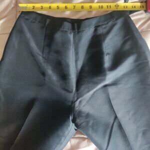 Black 100% Silk Pants Lined 27" Inseam 26" Waist